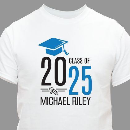 Personalized Graduate Hat With Diploma T-Shirt
