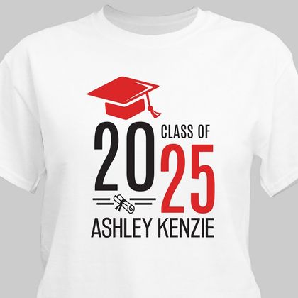 Personalized Graduate Hat With Diploma T-Shirt