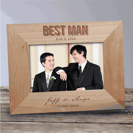 Personalized Groomsmen Wood Picture Frame