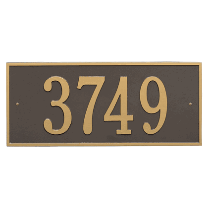 Personalized Hartford Large Address Plaque - 1 Line
