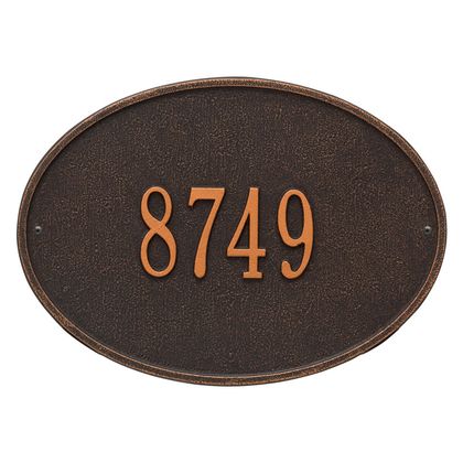 Personalized Hawthorne Address Plaque - 1 Line