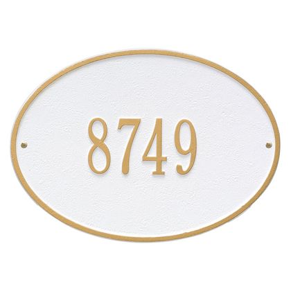 Personalized Hawthorne Address Plaque - 1 Line