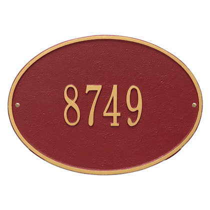 Personalized Hawthorne Address Plaque - 1 Line