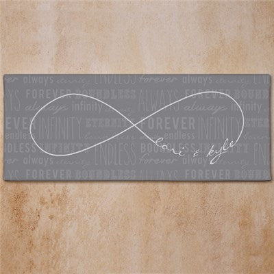 Personalized Infinity Symbol Wedding Canvas