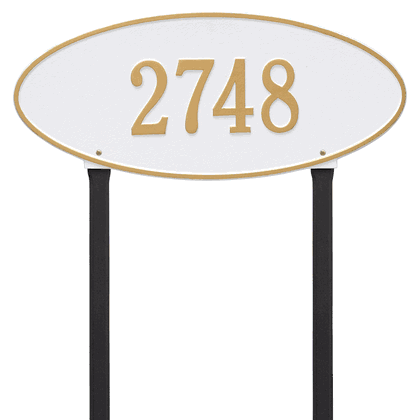 Personalized Madison Large Lawn Address Plaque - 1 Line