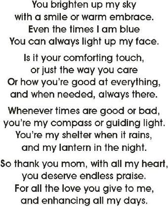 Personalized Mom Plaque - Endless Praise