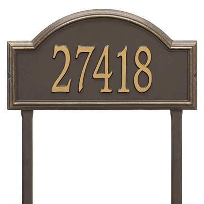 Personalized Providence Large Lawn Address Plaque - 1 Line