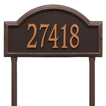 Personalized Providence Large Lawn Address Plaque - 1 Line