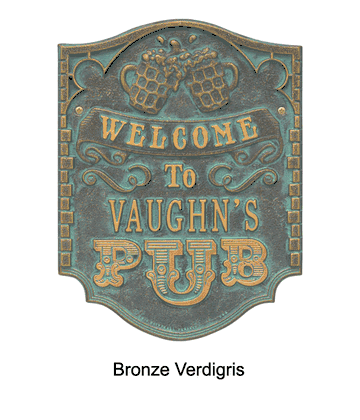 Personalized Pub Welcome Plaque