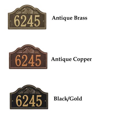 Personalized Rope Shell Arch Wall Plaque