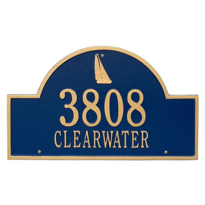 Personalized Sailboat Arch Address Plaque