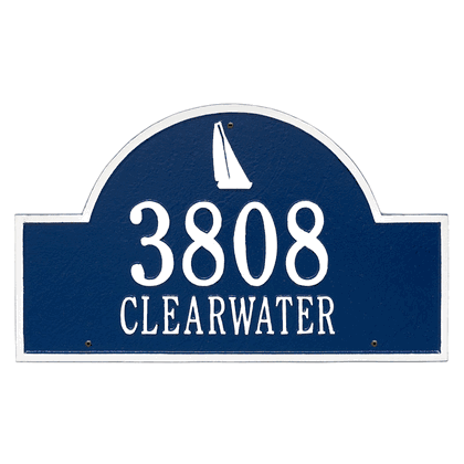 Personalized Sailboat Arch Address Plaque