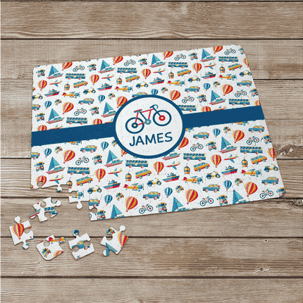 Personalized Transportation Name Puzzle