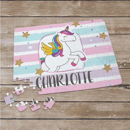 Personalized Unicorn Name Puzzle