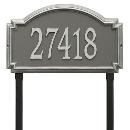 Personalized Williamsburg Large Lawn Address Plaque - 1 Line