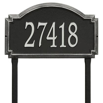 Personalized Williamsburg Large Lawn Address Plaque - 1 Line