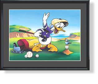 Temper, Temper Donald Duck Golf Lithograph