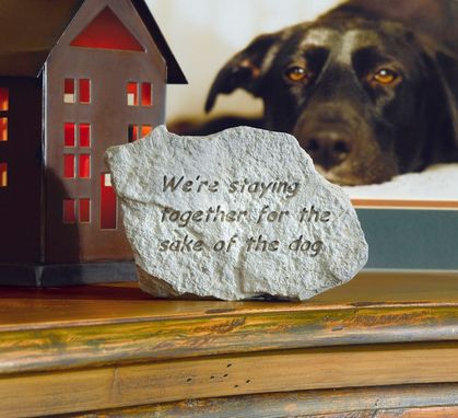 We're staying together for the sake dog