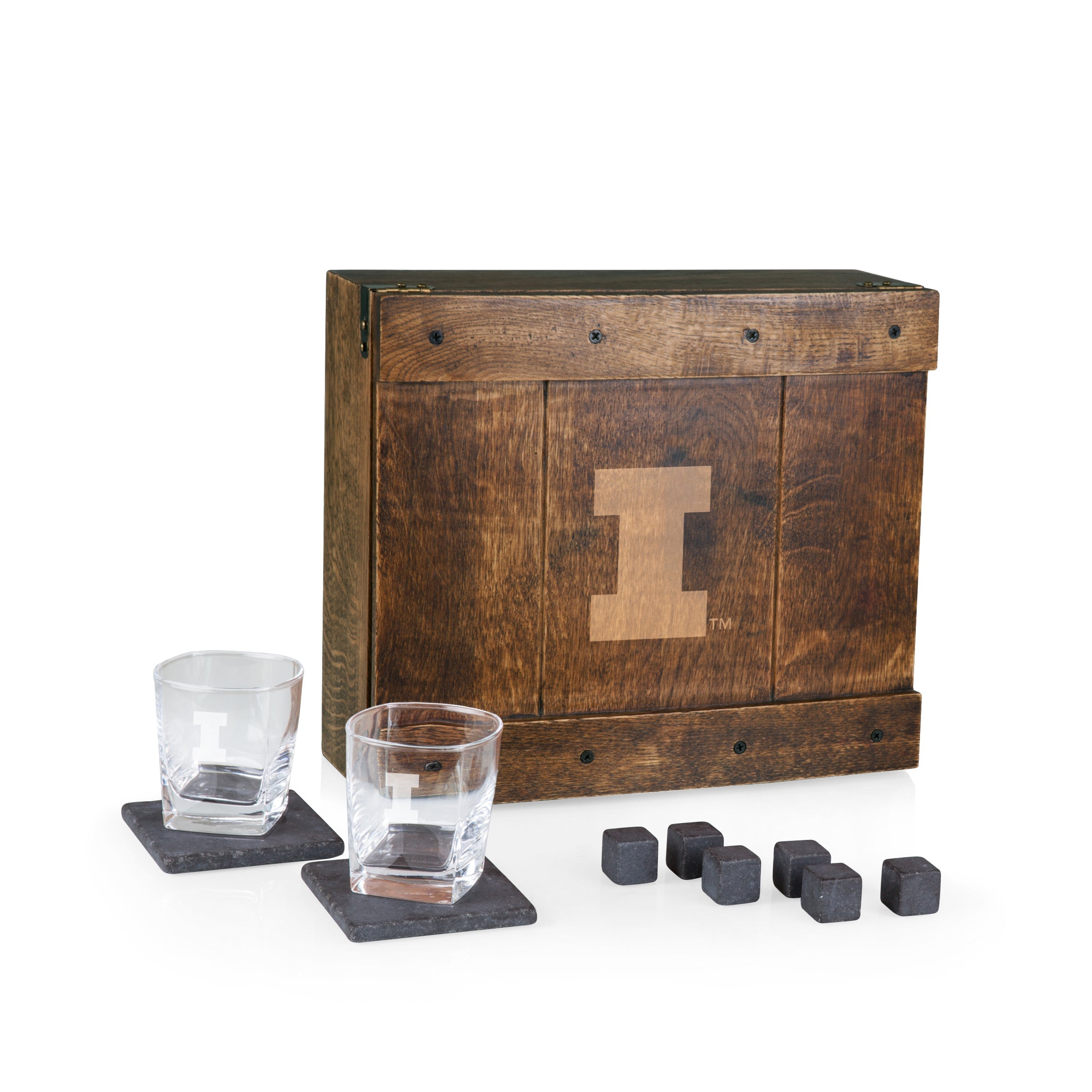 Illinois Fighting Illini Barware