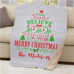 Collection image for: Personalized Christmas Throws