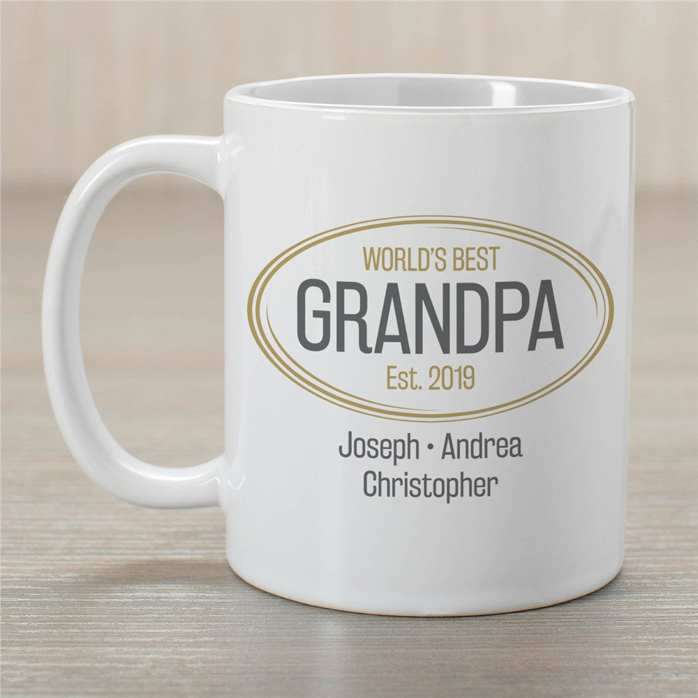 Personalized Grandpa Mugs