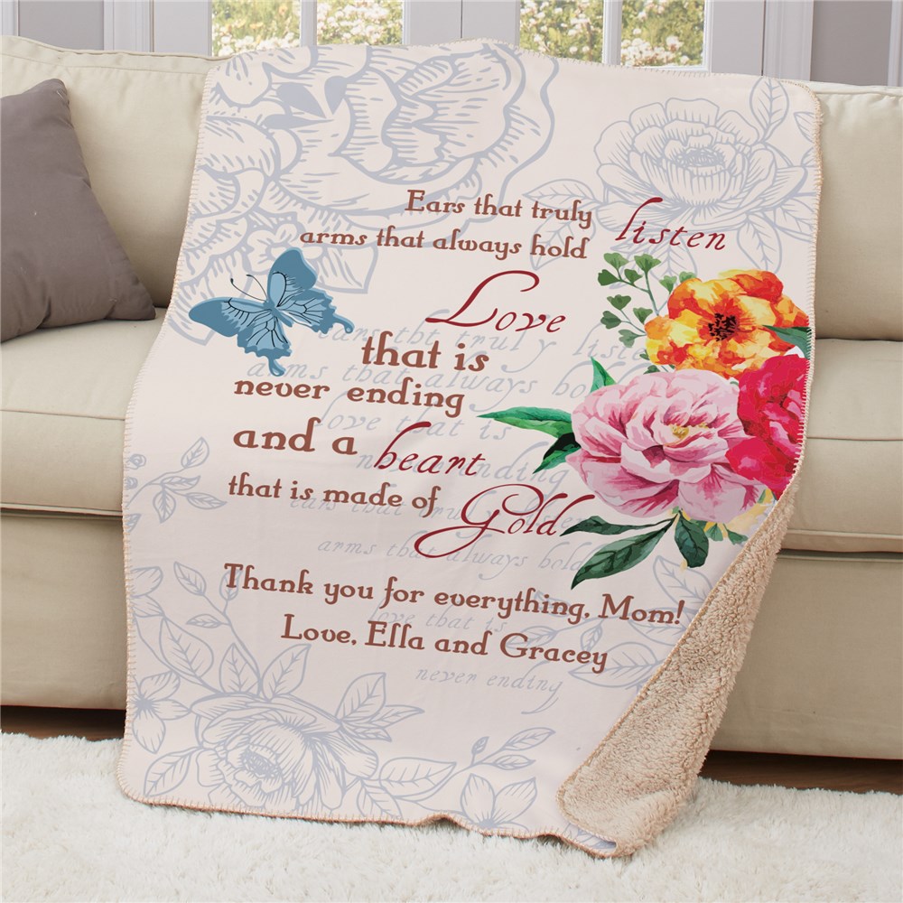 Personalized Mother Throws