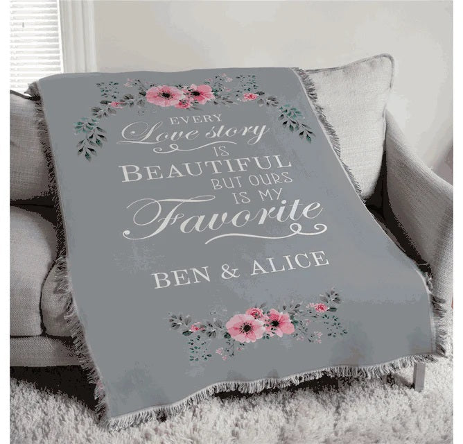 Personalized Romantic Throws