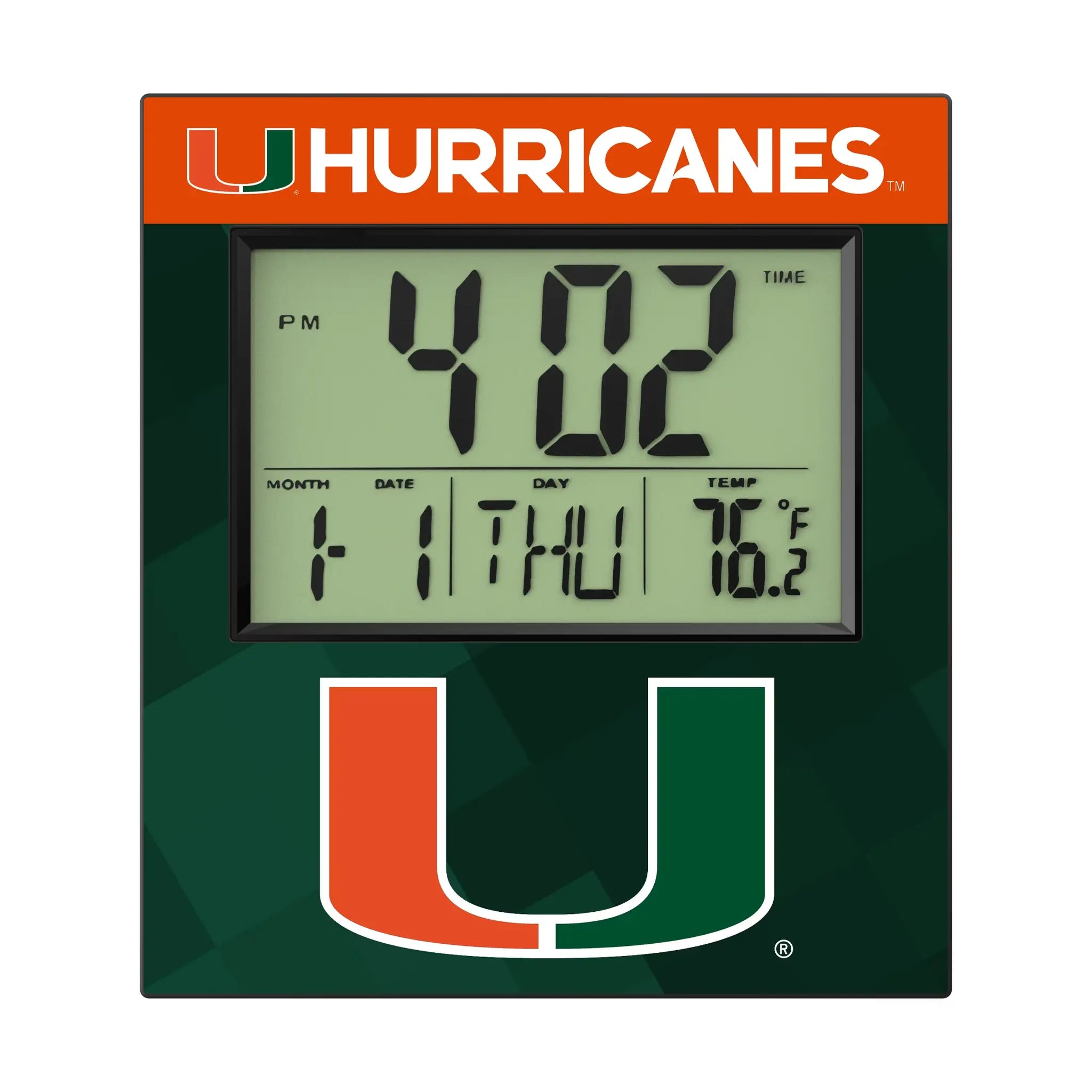 Miami Hurricanes Wall Clocks