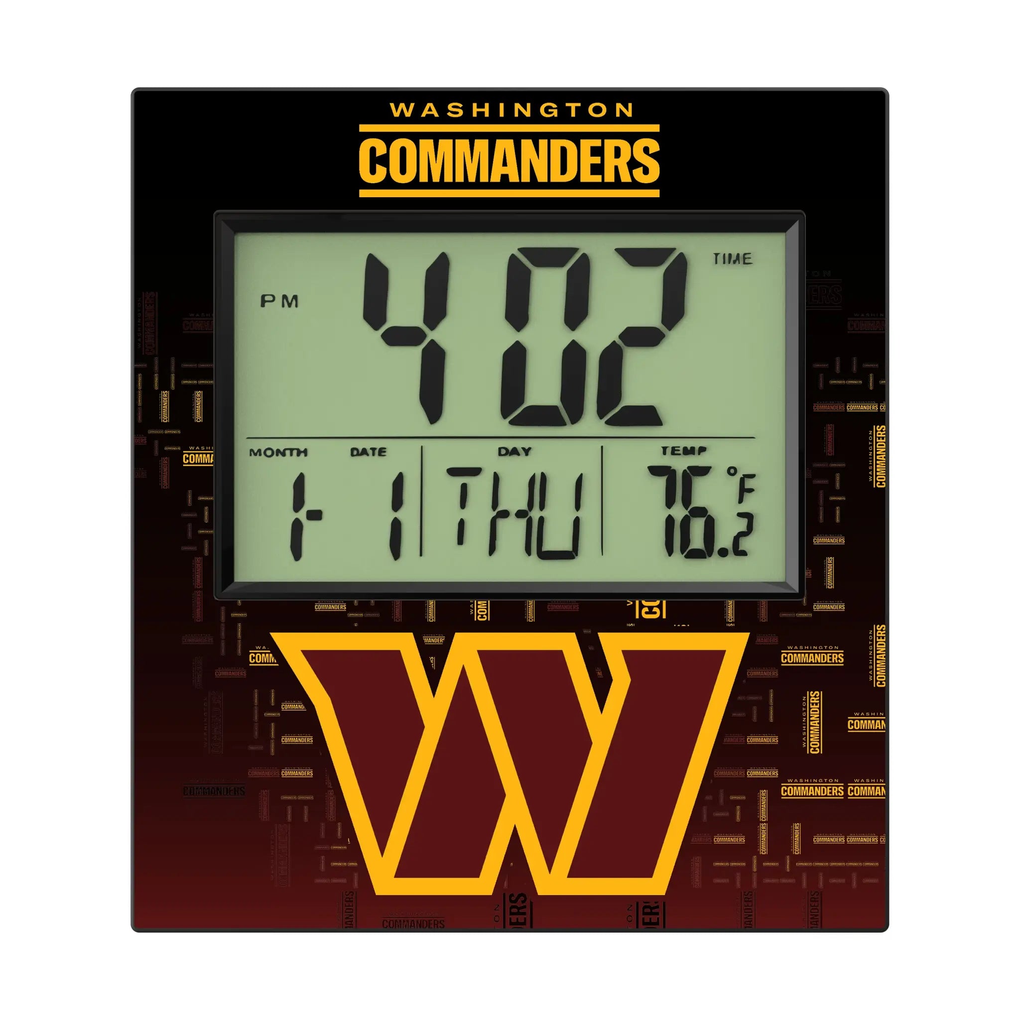 Washington Commanders Wall Clocks