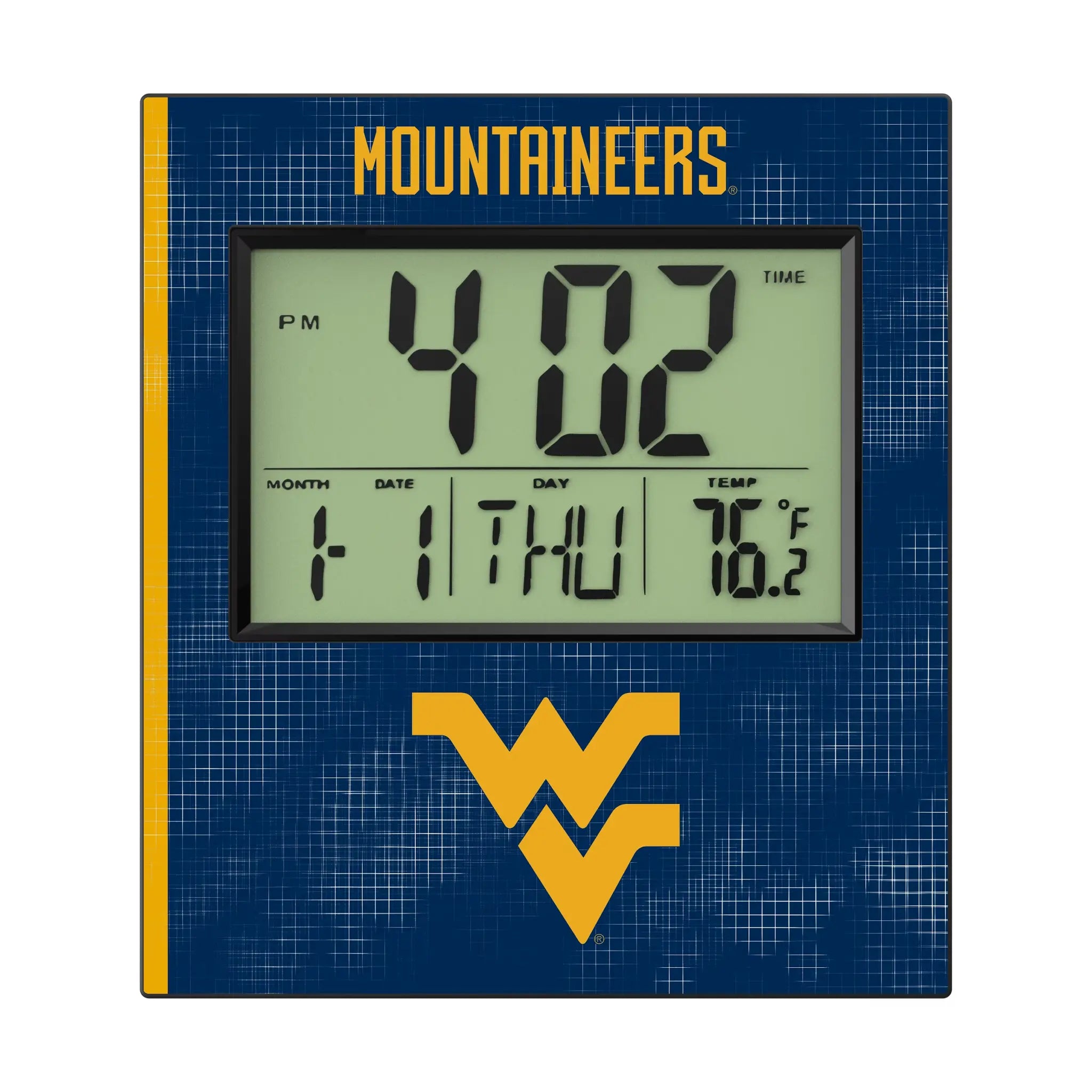 West Virginia Mountaineers Wall Clocks
