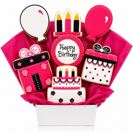 Happy Birthday Girl Cookie Bouquet