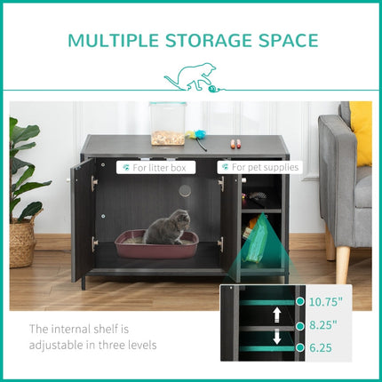 Hidden Cat Litter Box Enclosure