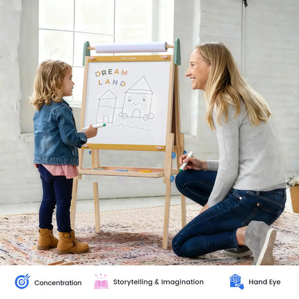 Tiny Land 3-in-1 Art Easel for Kids