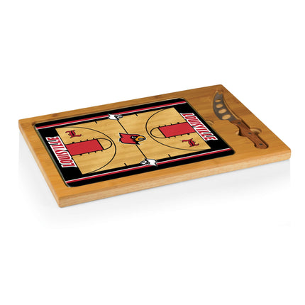 Louisville Cardinals Basketball Court Cutting Board & Knife Set
