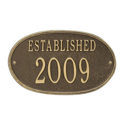 Personalized Established Date Plaque