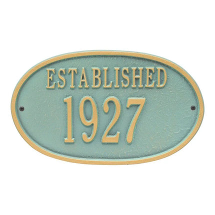 Personalized Established Date Plaque