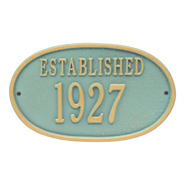 Personalized Established Date Plaque