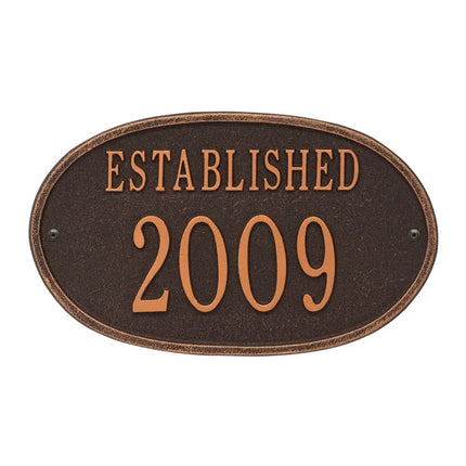 Personalized Established Date Plaque