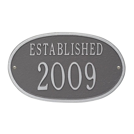 Personalized Established Date Plaque