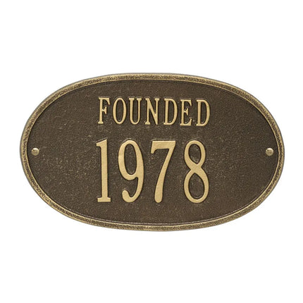 Personalized Founded Plaque
