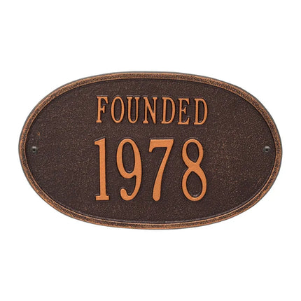 Personalized Founded Plaque