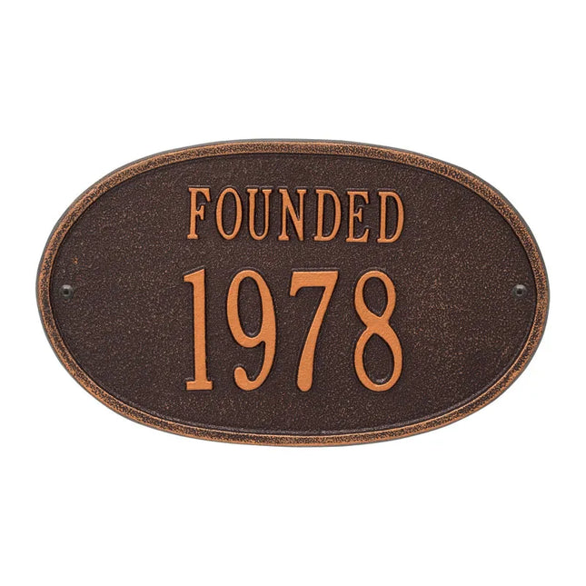 Personalized Founded Plaque