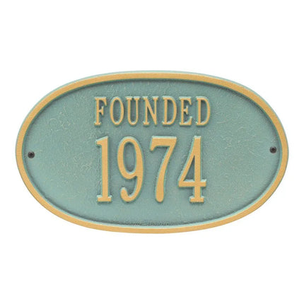 Personalized Founded Plaque