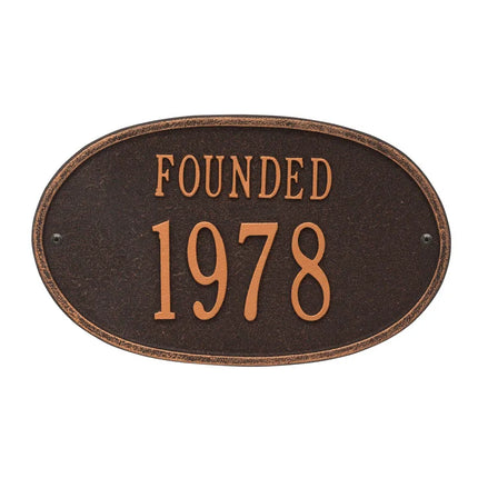 Personalized Founded Plaque