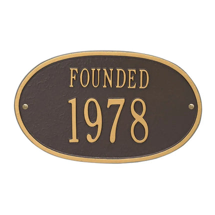Personalized Founded Plaque