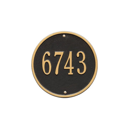 Personalized Round Home Address Plaque - 9"
