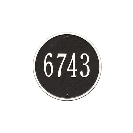 Personalized Round Home Address Plaque - 9"