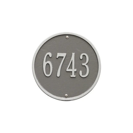 Personalized Round Home Address Plaque - 9"