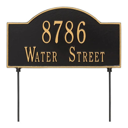 Personalized 2-Sided 2 Line Arch Standard Lawn Plaque