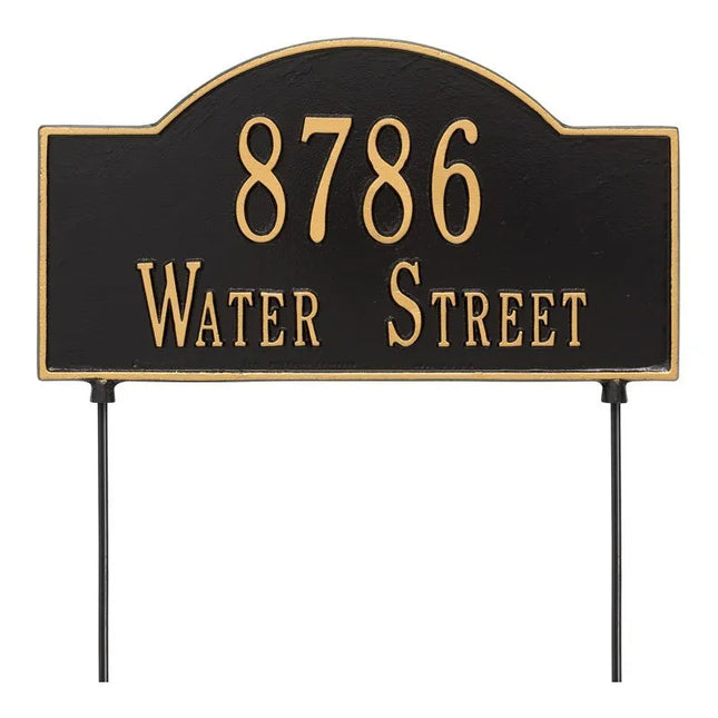 Personalized 2-Sided 2 Line Arch Standard Lawn Plaque